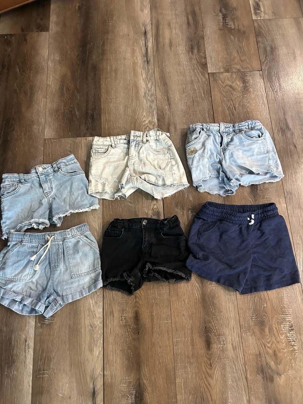 Girls Shorts Lot of 6 Assorted Styles and Colors
